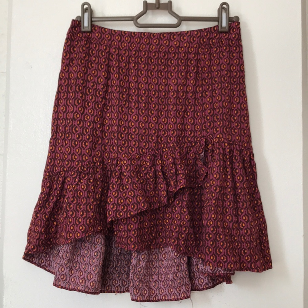 Free People ruffle mini skirt, size 0